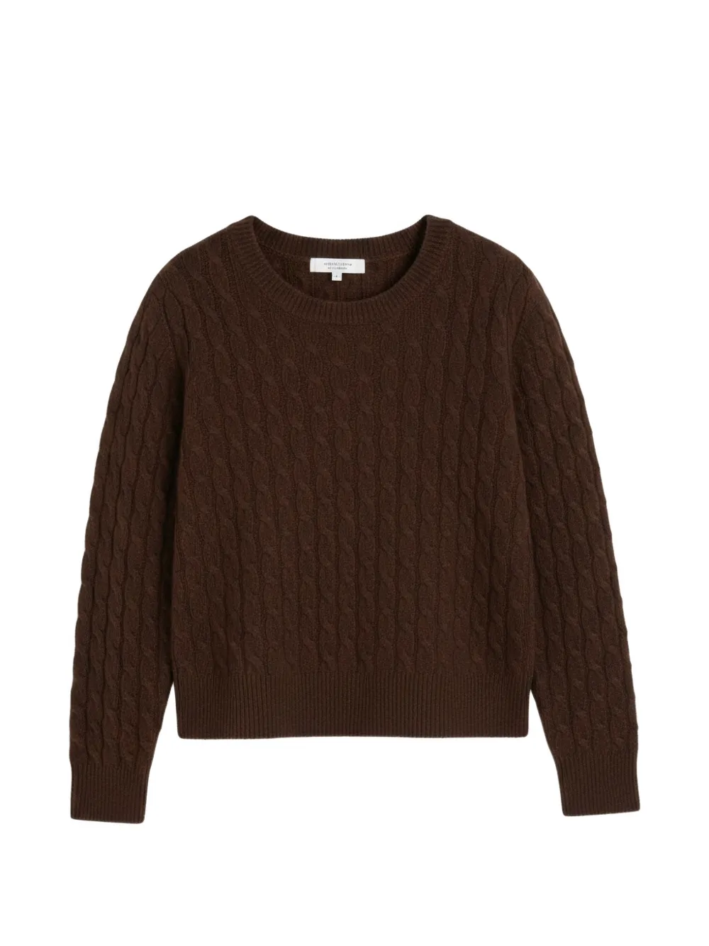Chinti & Parker Cable-knit Cashmere Sweater In Brown
