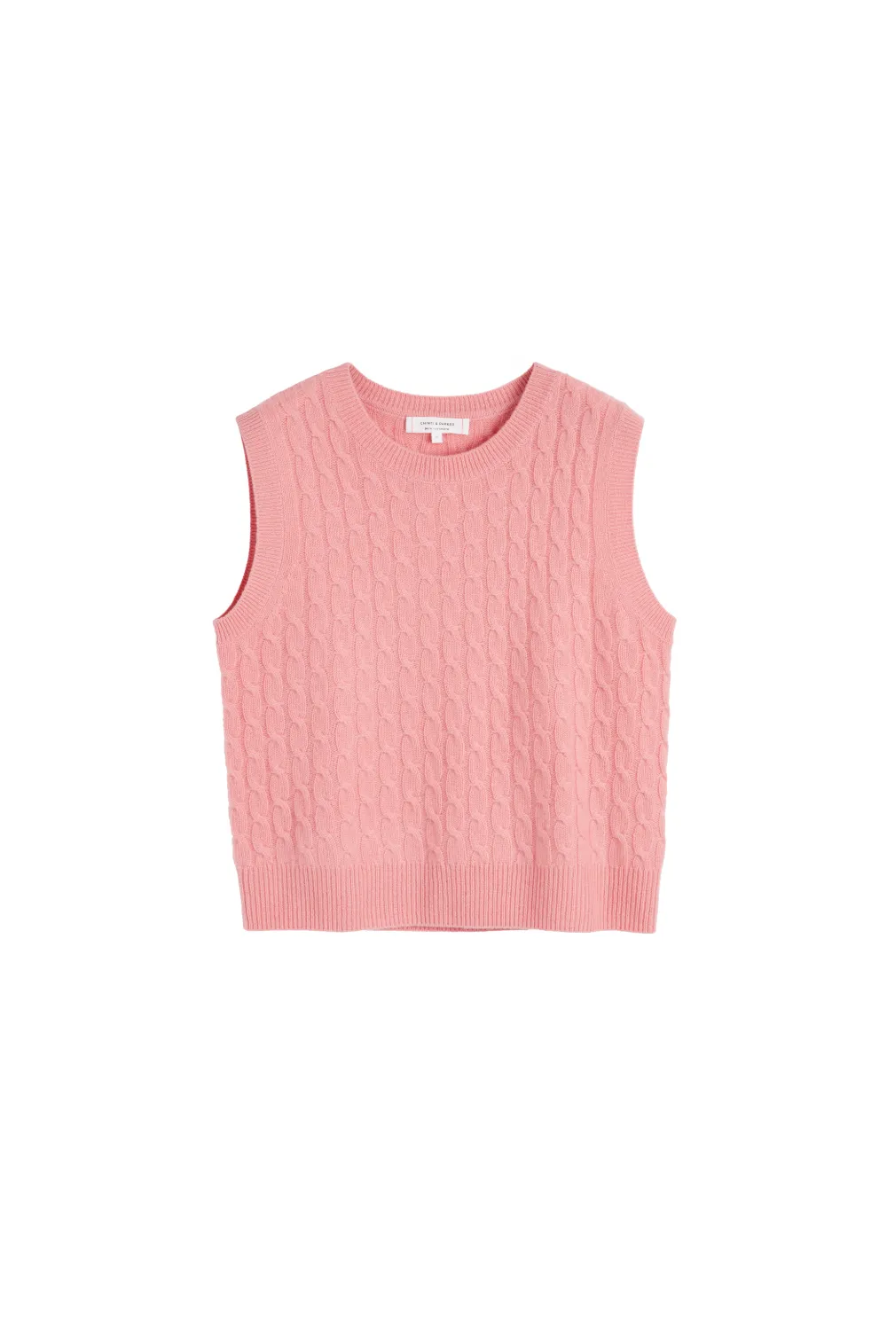 Chinti & Parker cable-knit cashmere tank top