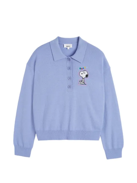 Chinti & Parker polo med Snoopy-broderi