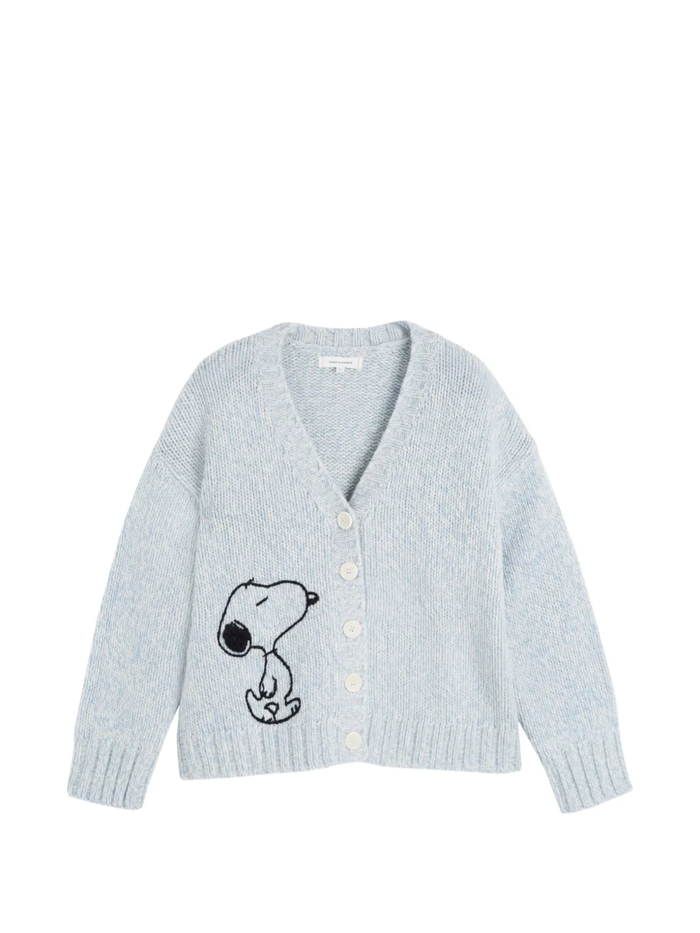 Chinti & Parker Snoopy marl-knit cardigan