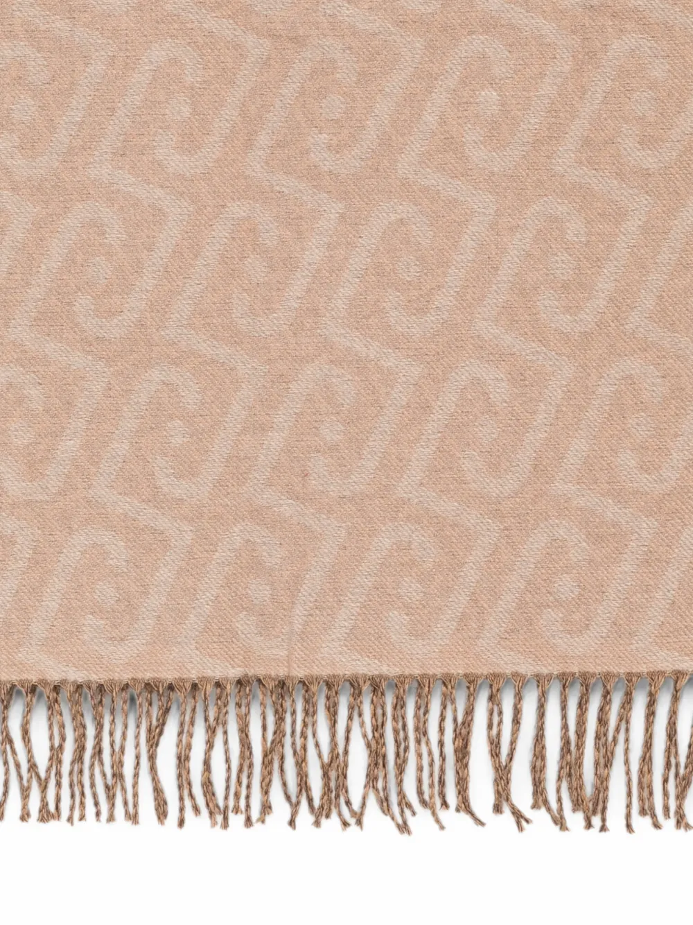 LIU JO Sjaal met monogram-print Beige
