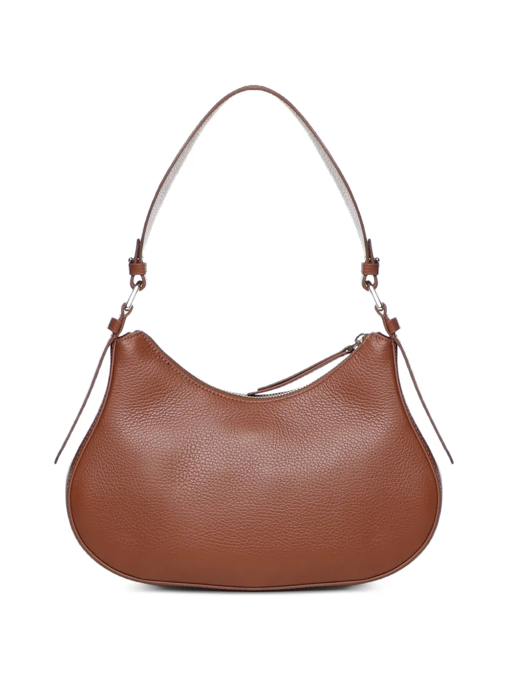 Coccinelle pocket-detail grained-leather shoulder bag - Marrone
