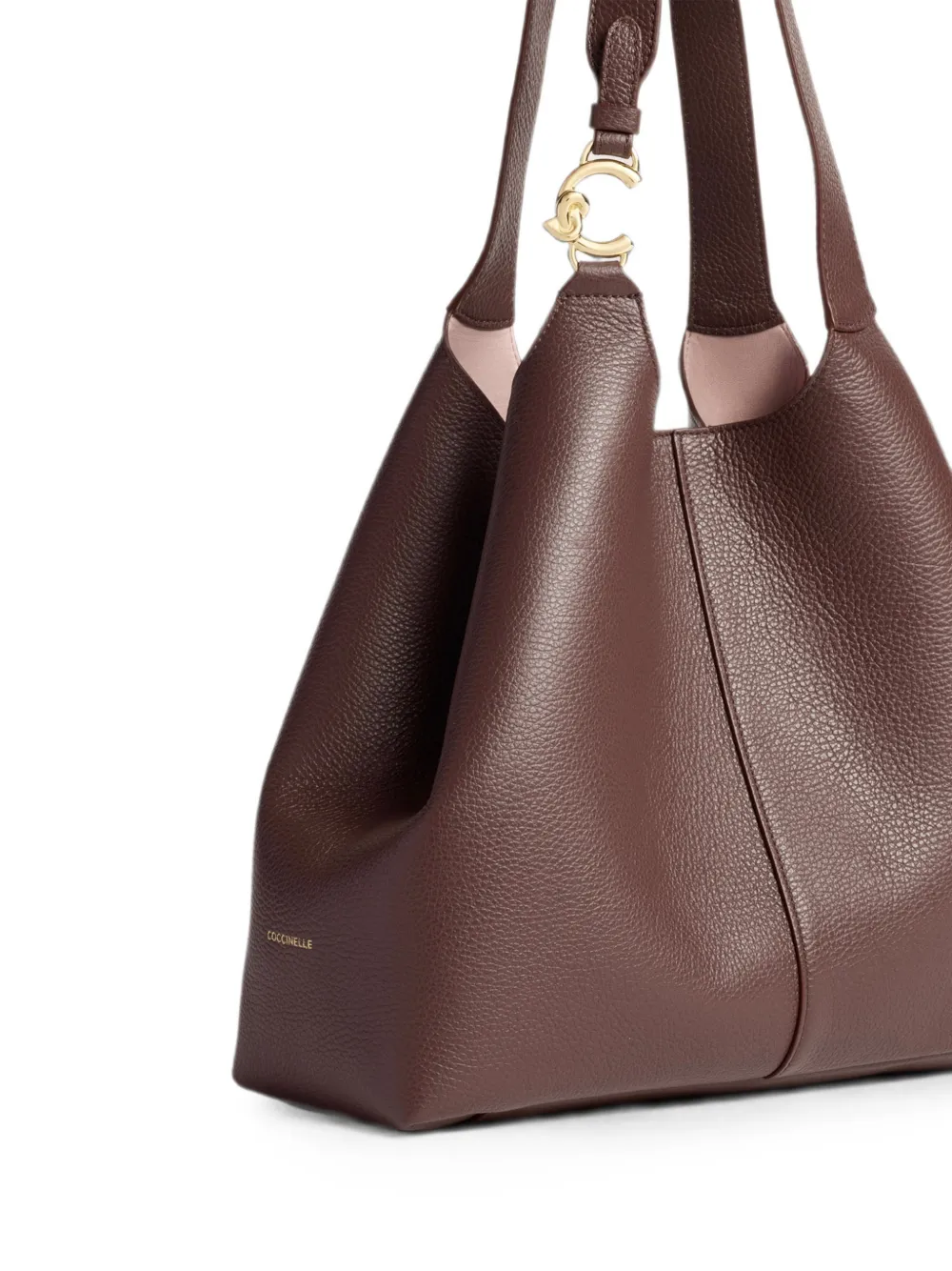 Coccinelle Large C-Easy Shoulder Bag | Brown | FARFETCH