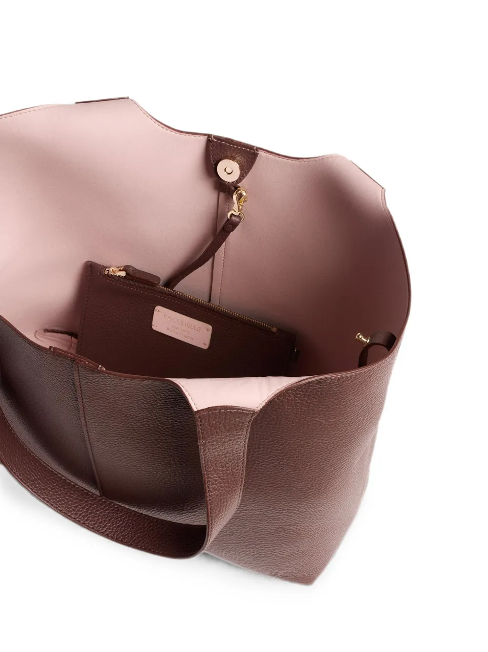 Coccinelle Large C-Easy Shoulder Bag | Brown | FARFETCH