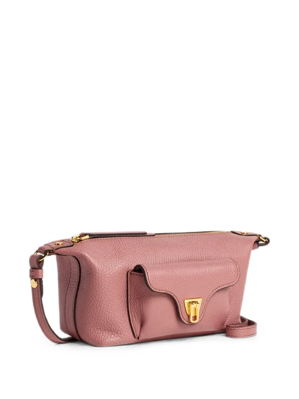 Coccinelle Beat Generation mini-schoudertas van bewerkt leer Roze