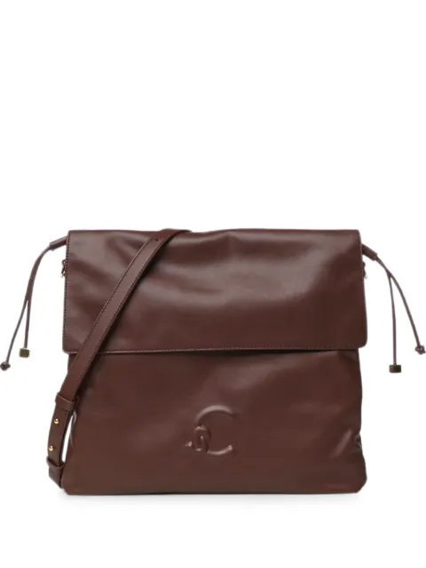 Coccinelle bolso de hombro con logo en relieve