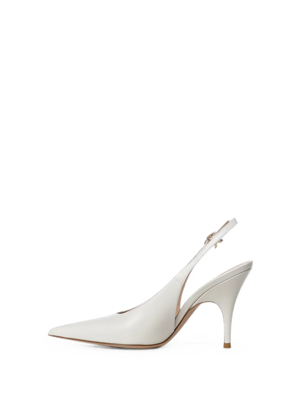Gianvito Rossi pointed-toe slingback pumps Beige