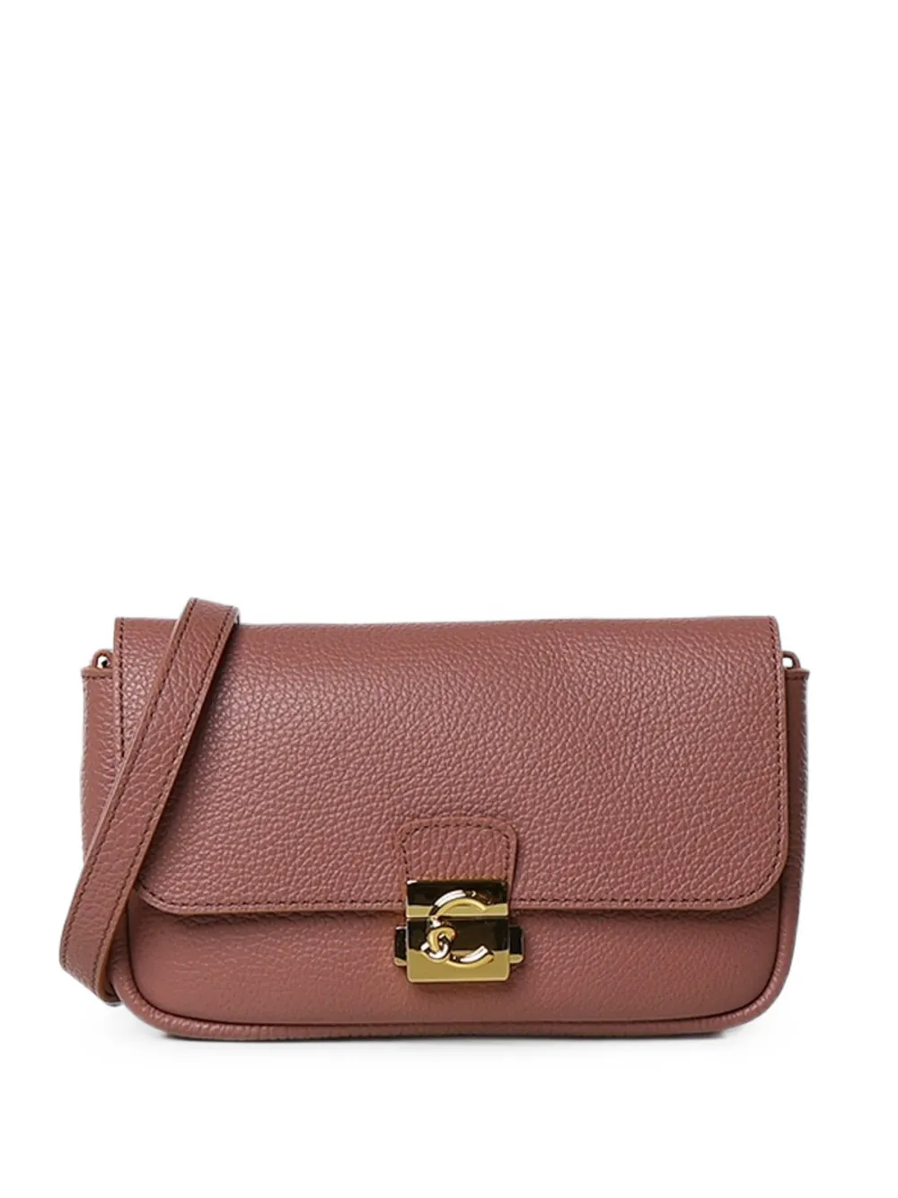 Coccinelle grainy leather shoulder bag - Rosa