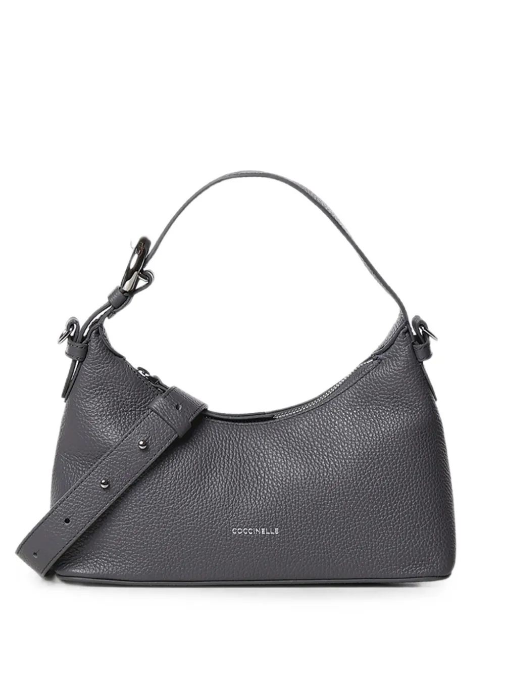 Coccinelle grained leather tote bag - Grey