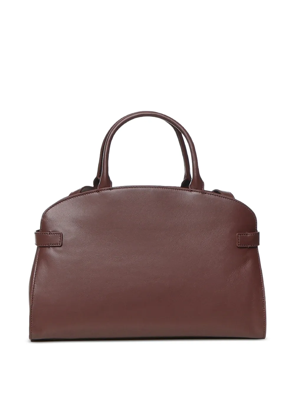 Coccinelle Medium leren shopper met gespdetail Bruin