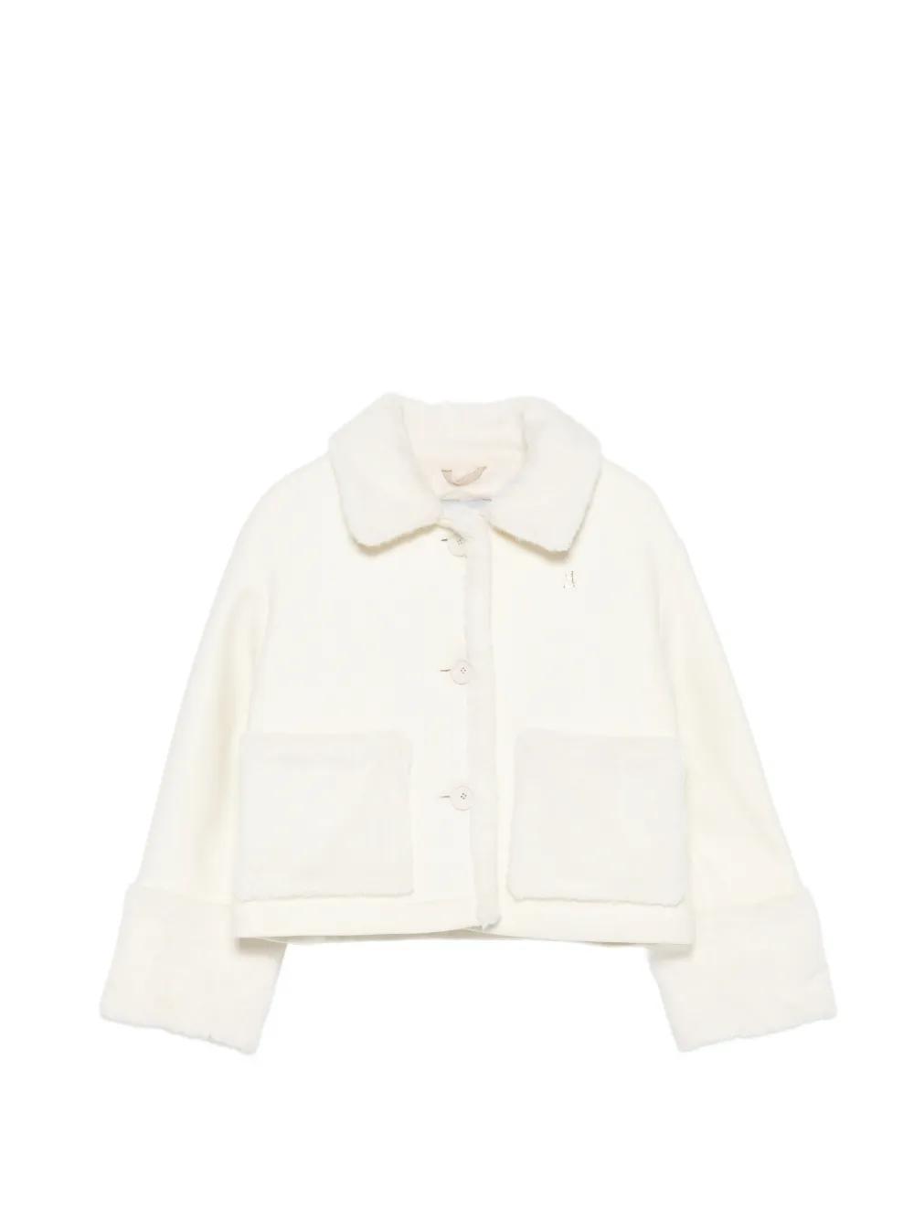 Herno Kids faux-fur jacket - Weiß