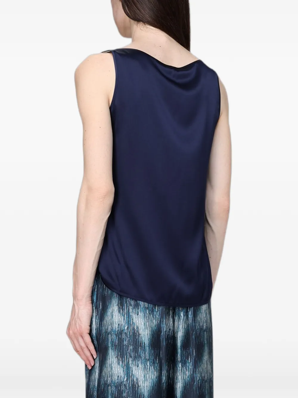 Max Mara Satijnen top Blauw