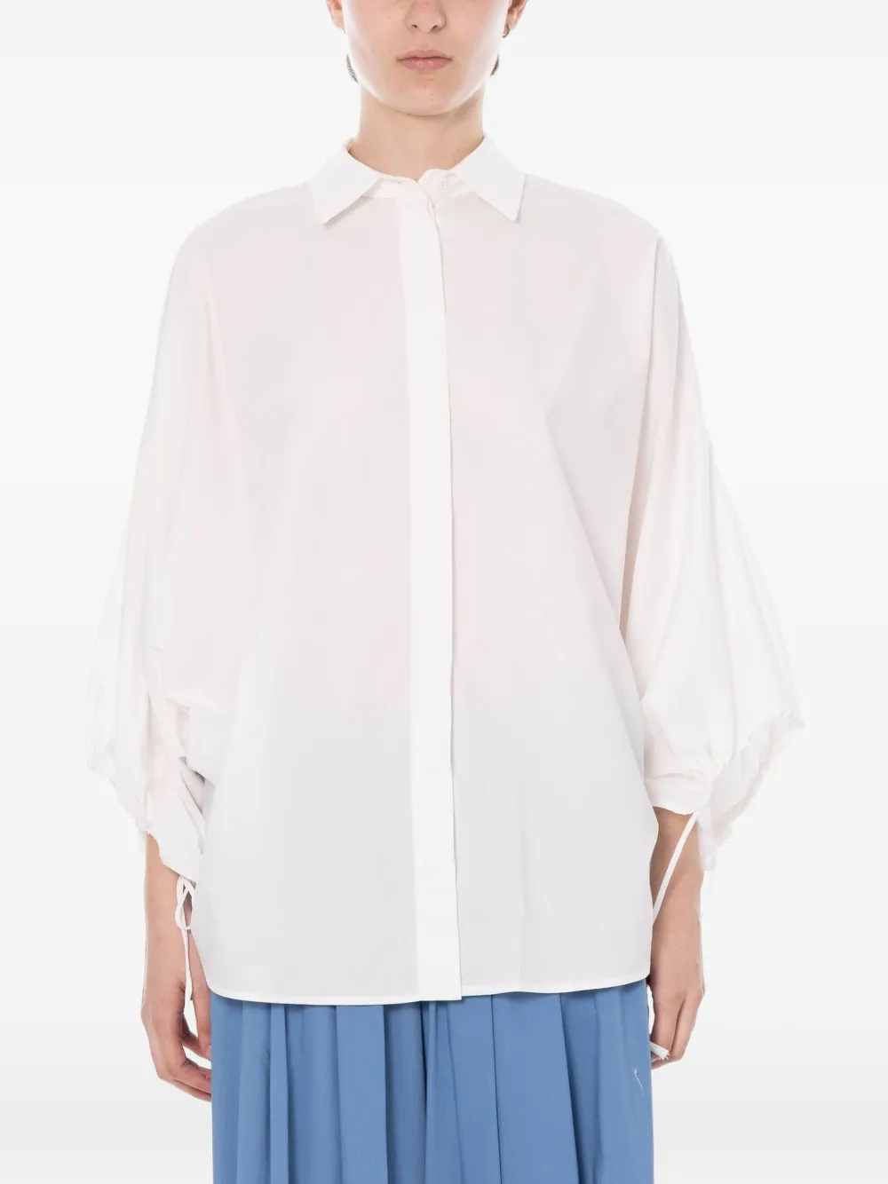 MeimeiJ cut-out balloon-sleeve shirt