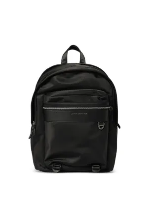Emporio Armani ロゴプレート バックパック | ブラック | FARFETCH JP