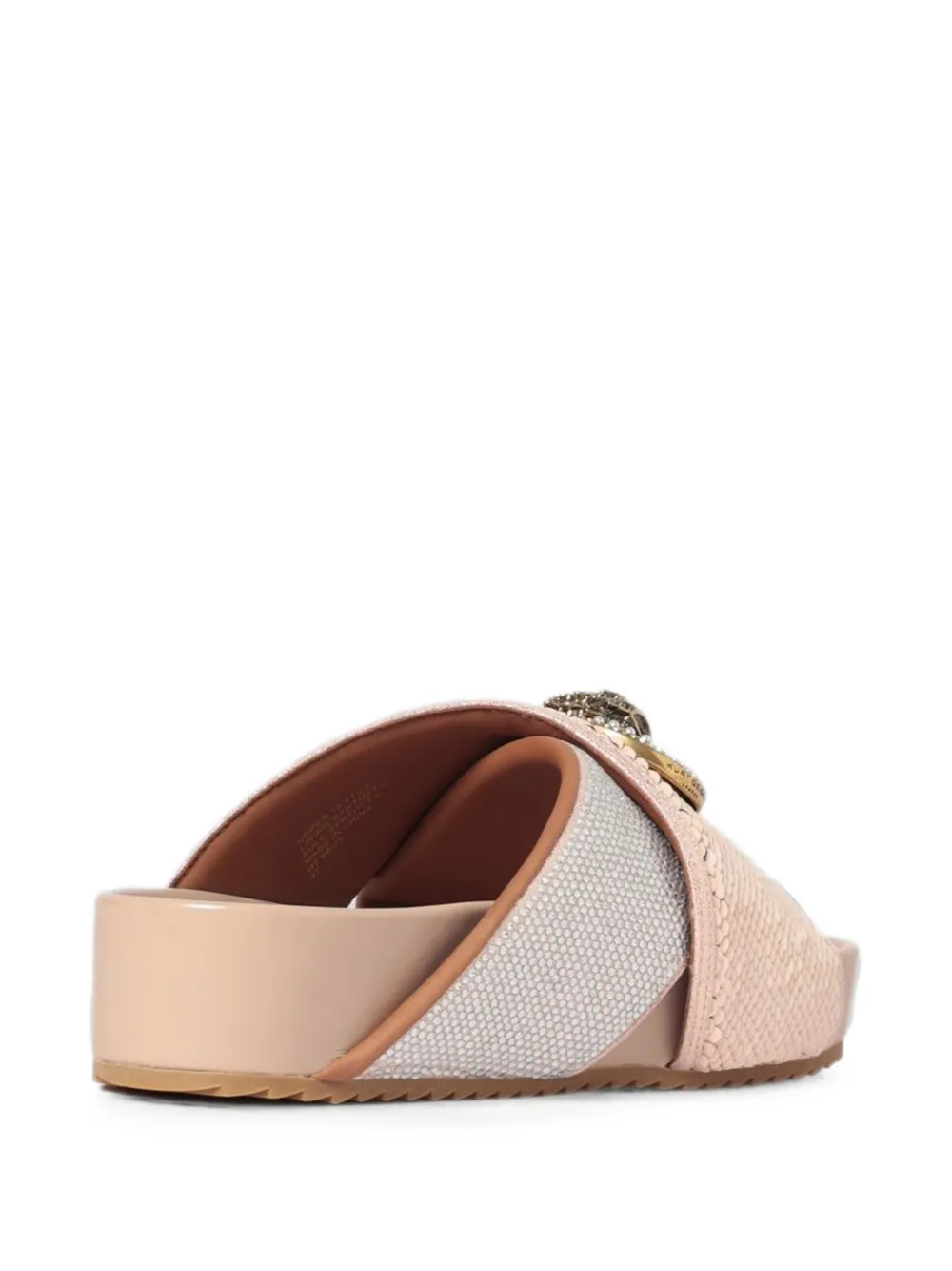 Kurt Geiger London sequin-embellished Eagle head sandals Roze