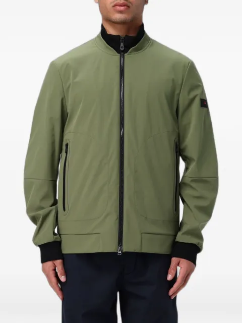 Peuterey logo-patch zip-up bomber jacket