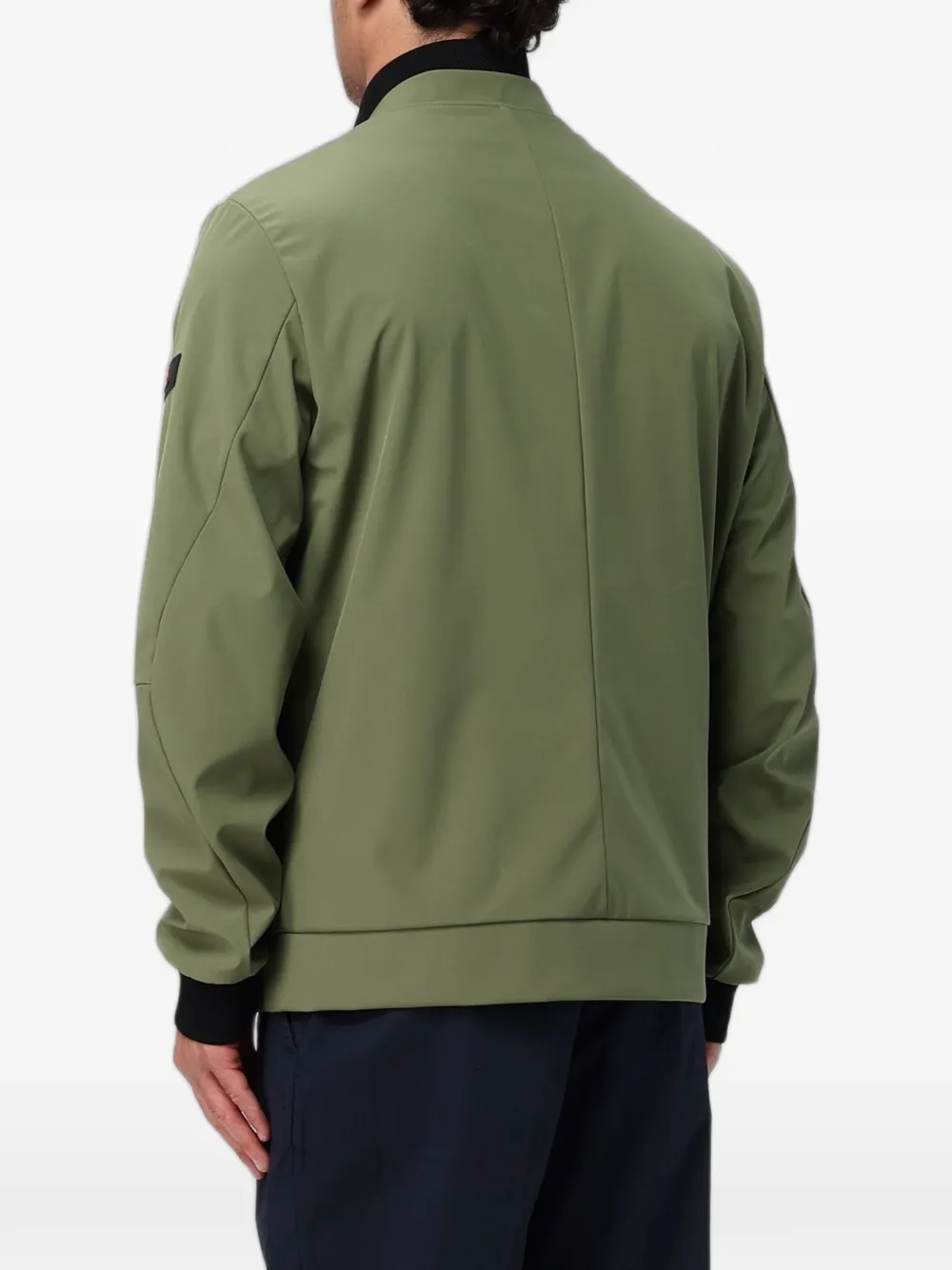 Peuterey Bomberjack met logopatch en rits Groen
