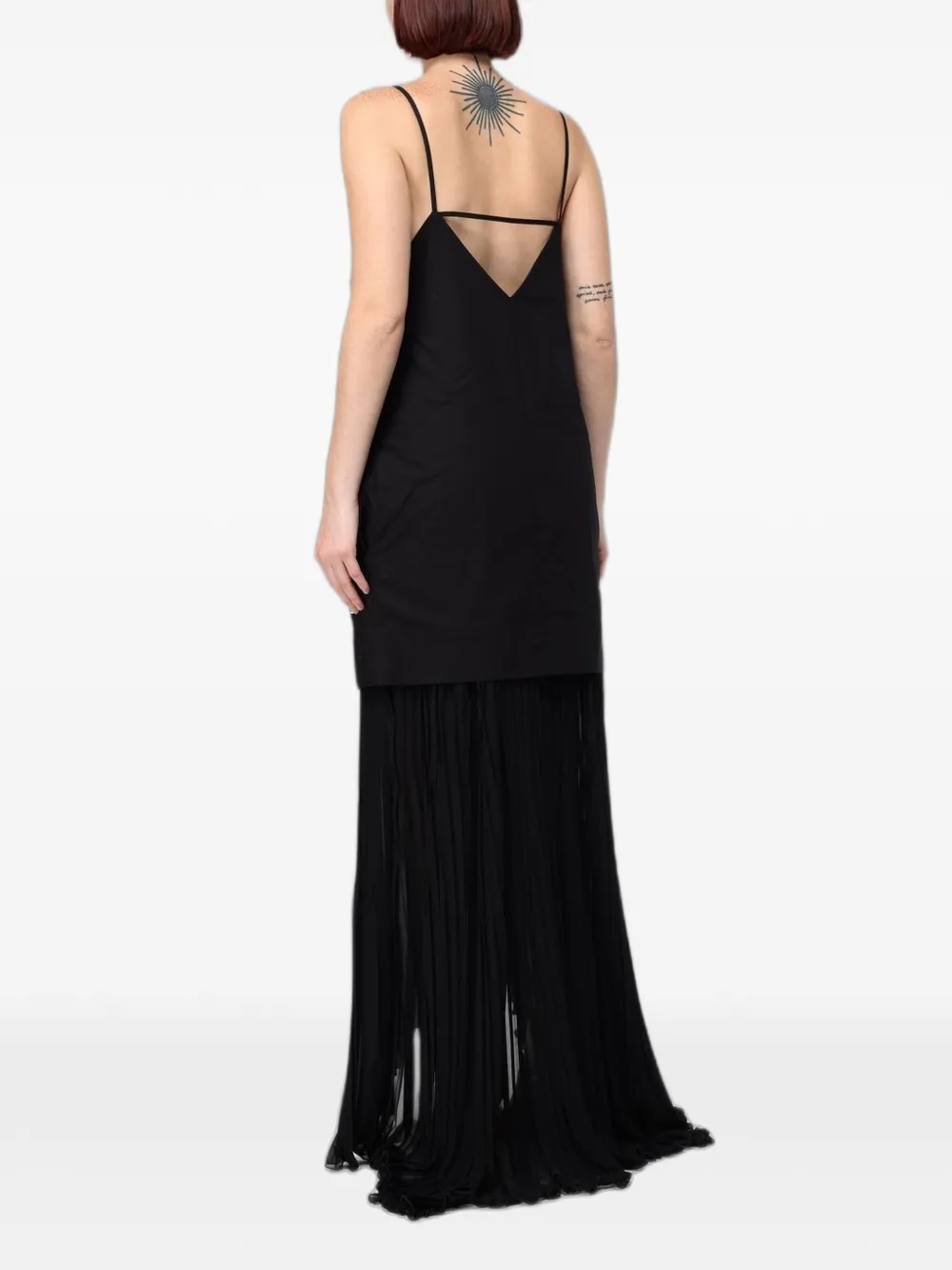 MSGM Maxi-jurk verfraaid met studs Zwart