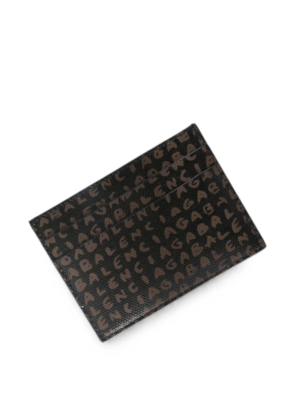 Balenciaga Pasjeshouder met logoprint Bruin