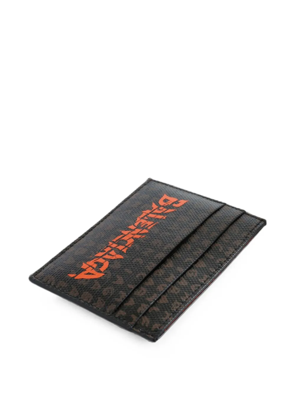 Balenciaga Pasjeshouder met logoprint Bruin