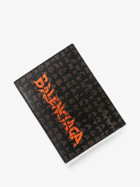 Balenciaga logo-print card holder