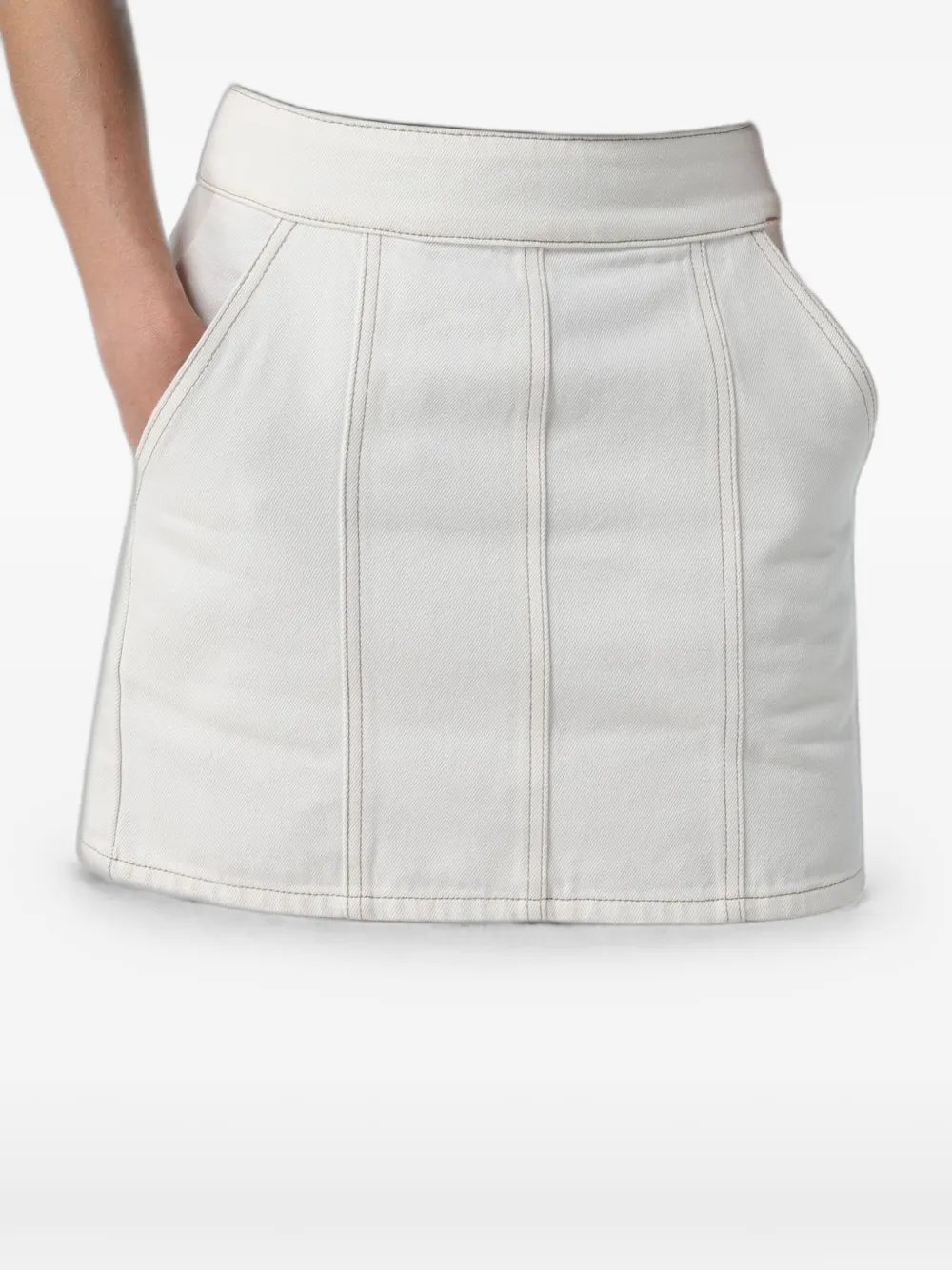 Armani Exchange Denim mini-rok Wit