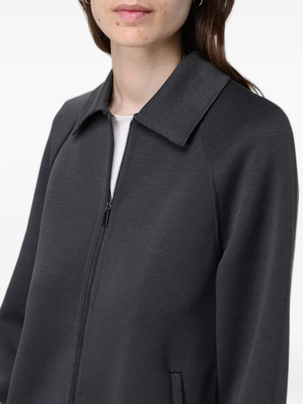 Max Mara Jersey katoenen jas Grijs