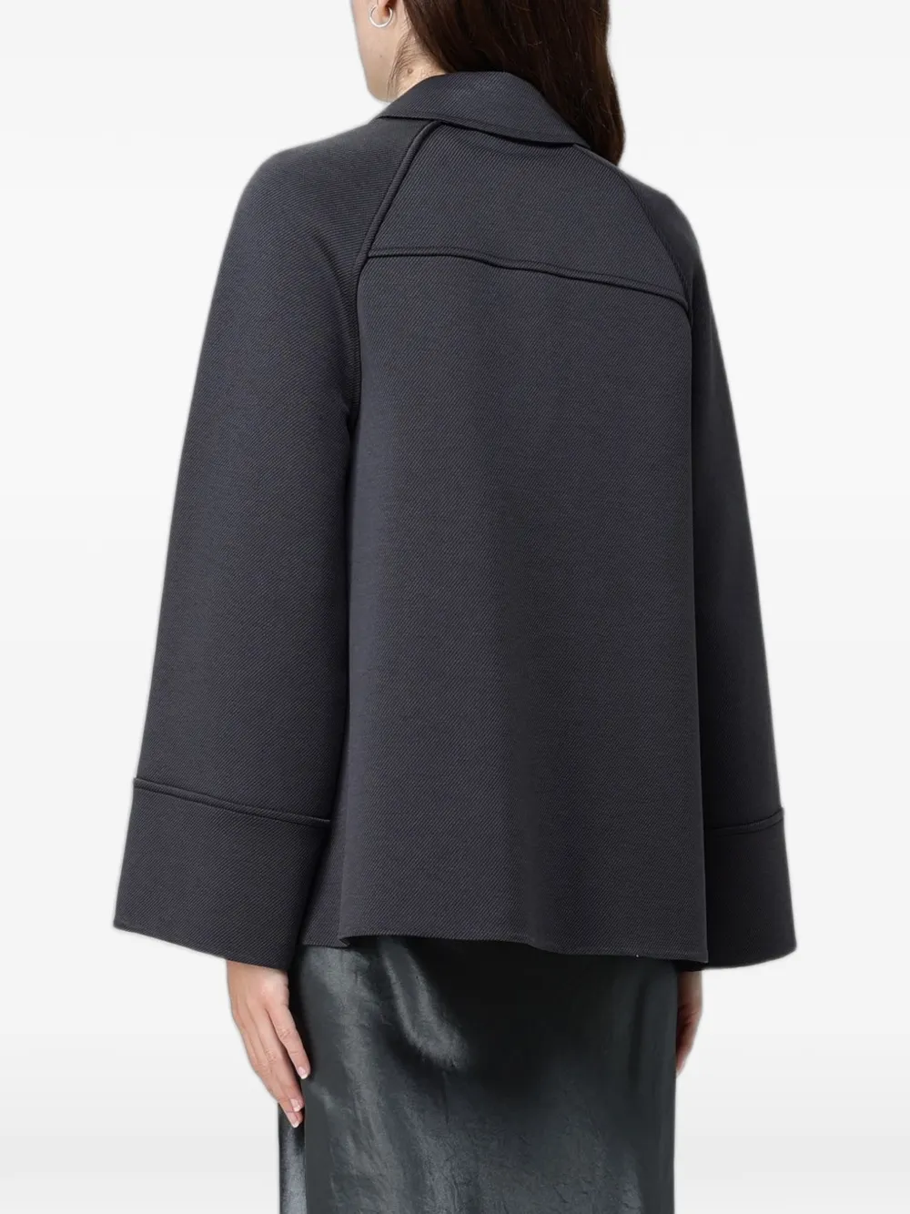 Max Mara Jersey katoenen jas Grijs
