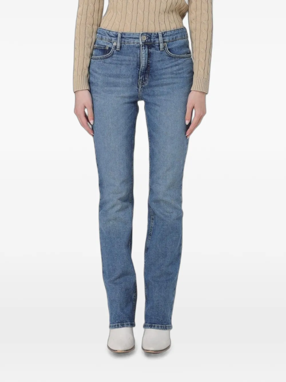 Lauren Ralph Lauren faded slim-fit jeans - Blau