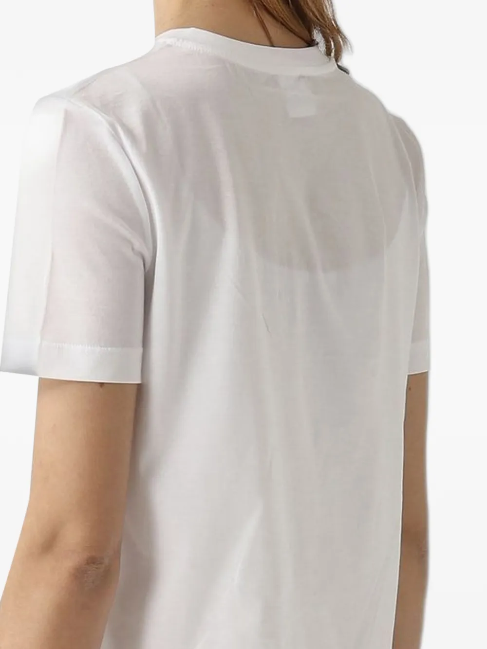 Max Mara T-shirt met logoprint Wit