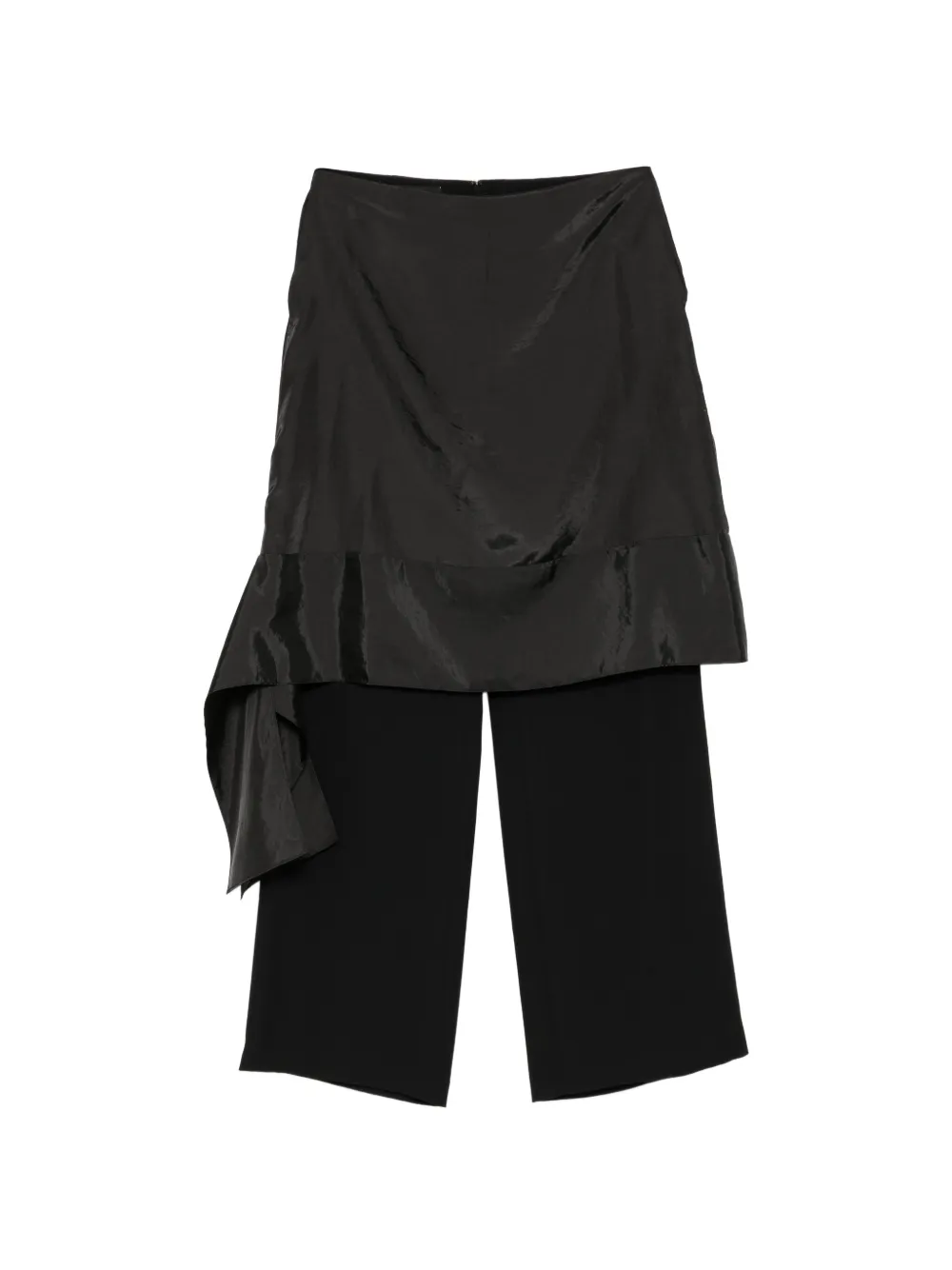 pushBUTTON Pantaloni con gonna a strati - Nero