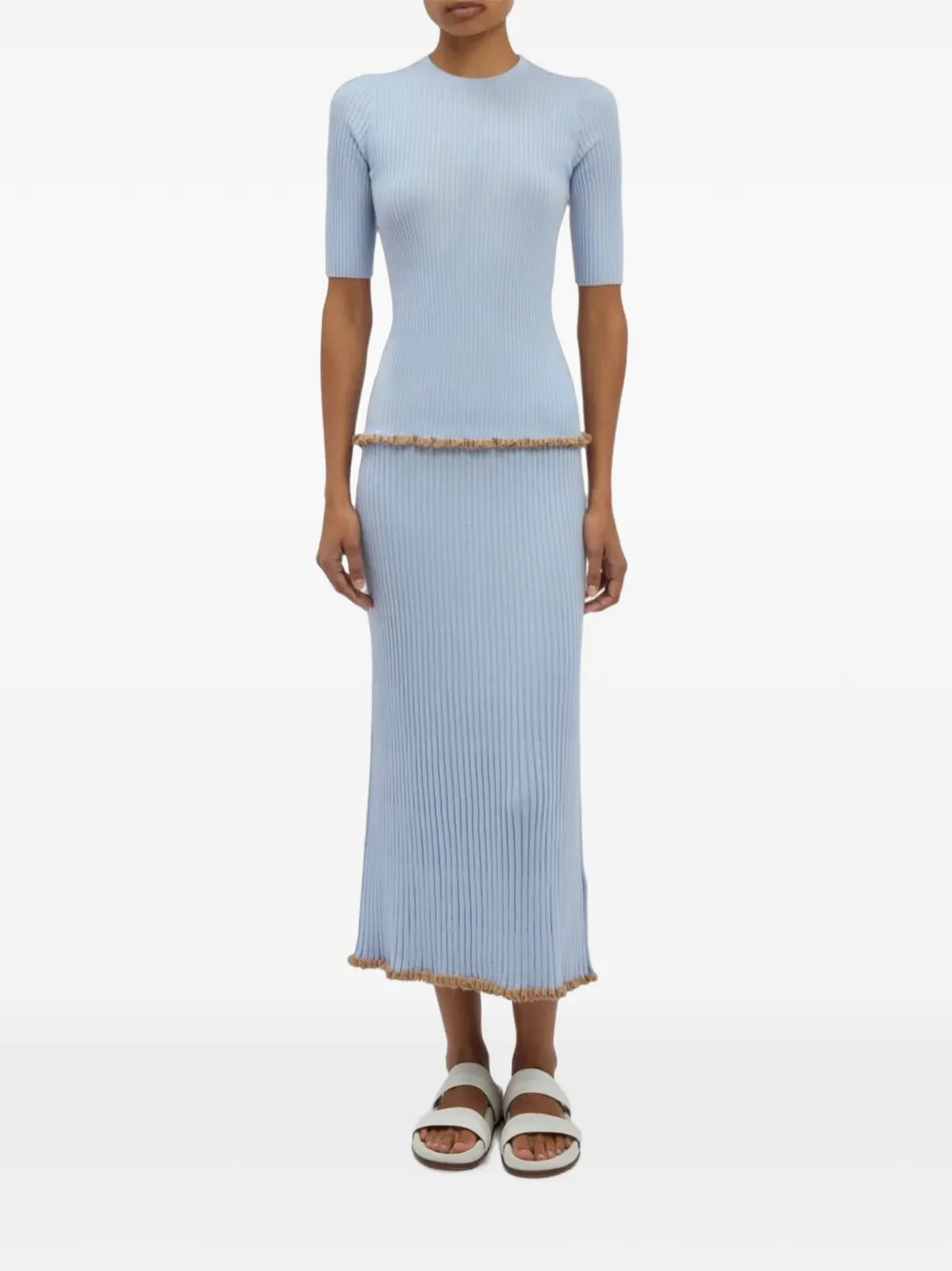 Gabriela Hearst Mireya T-shirt Blauw
