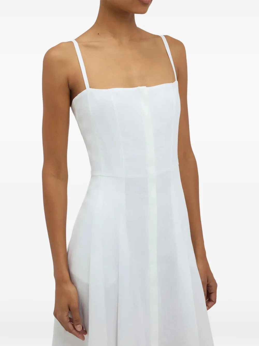 Gabriela Hearst Magritte midi-jurk Wit