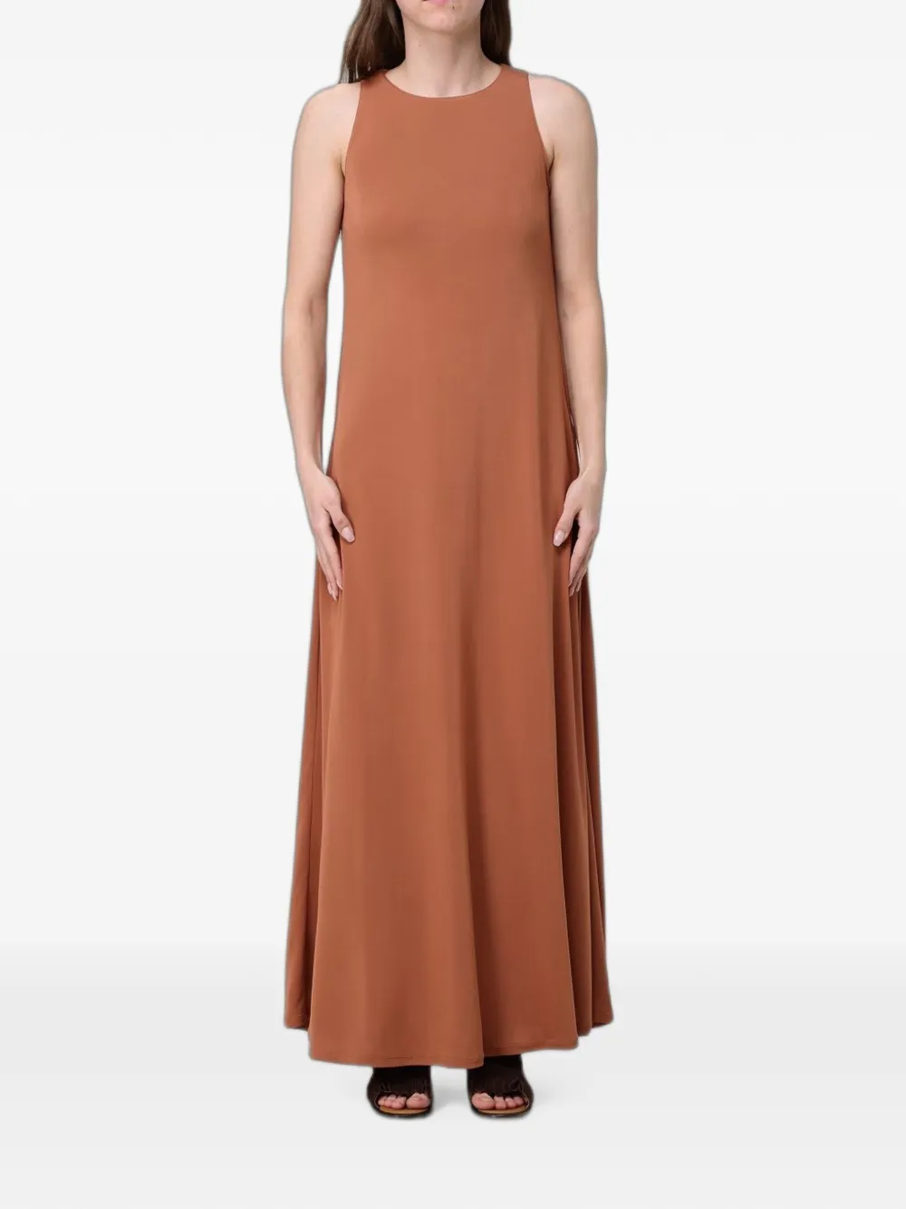 Max Mara sleeveless jersey dress - Toni neutri