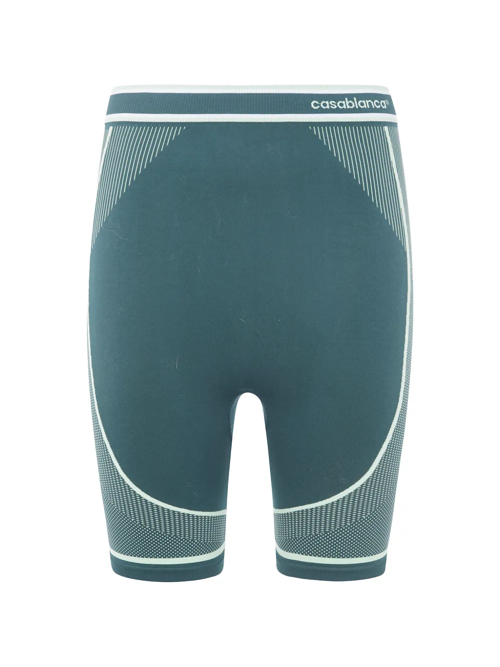 Casablanca logo-print stretch-design shorts - Green