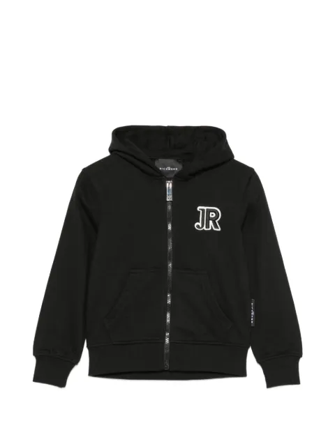 John Richmond Junior hoodie zippé à patch logo
