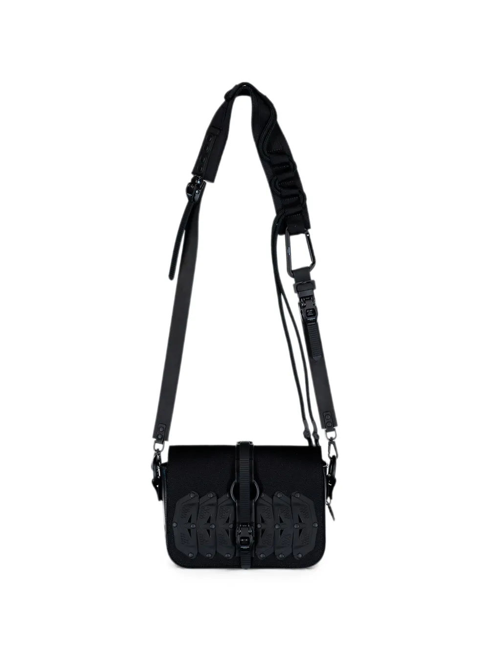 Junya Watanabe MAN x Innerraum ratchet-binding crossbody bag - Nero