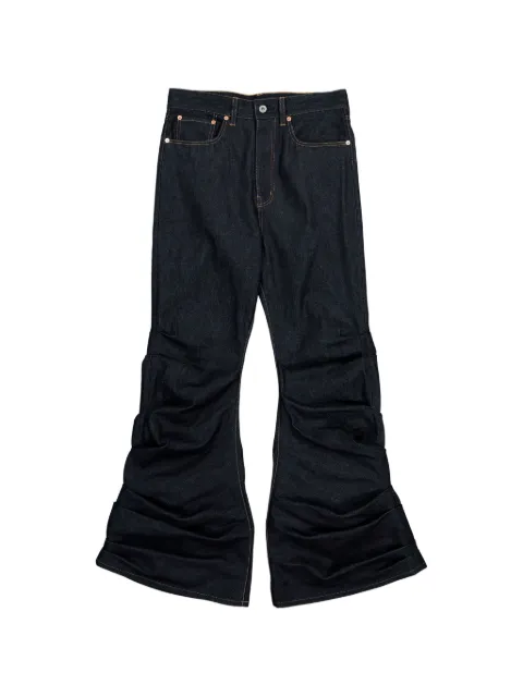 Junya Watanabe MAN bunched-hem flared jeans