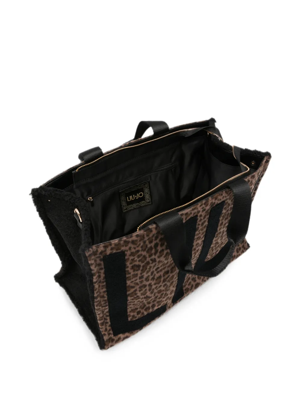 LIU JO Shopper met luipaard-print Bruin
