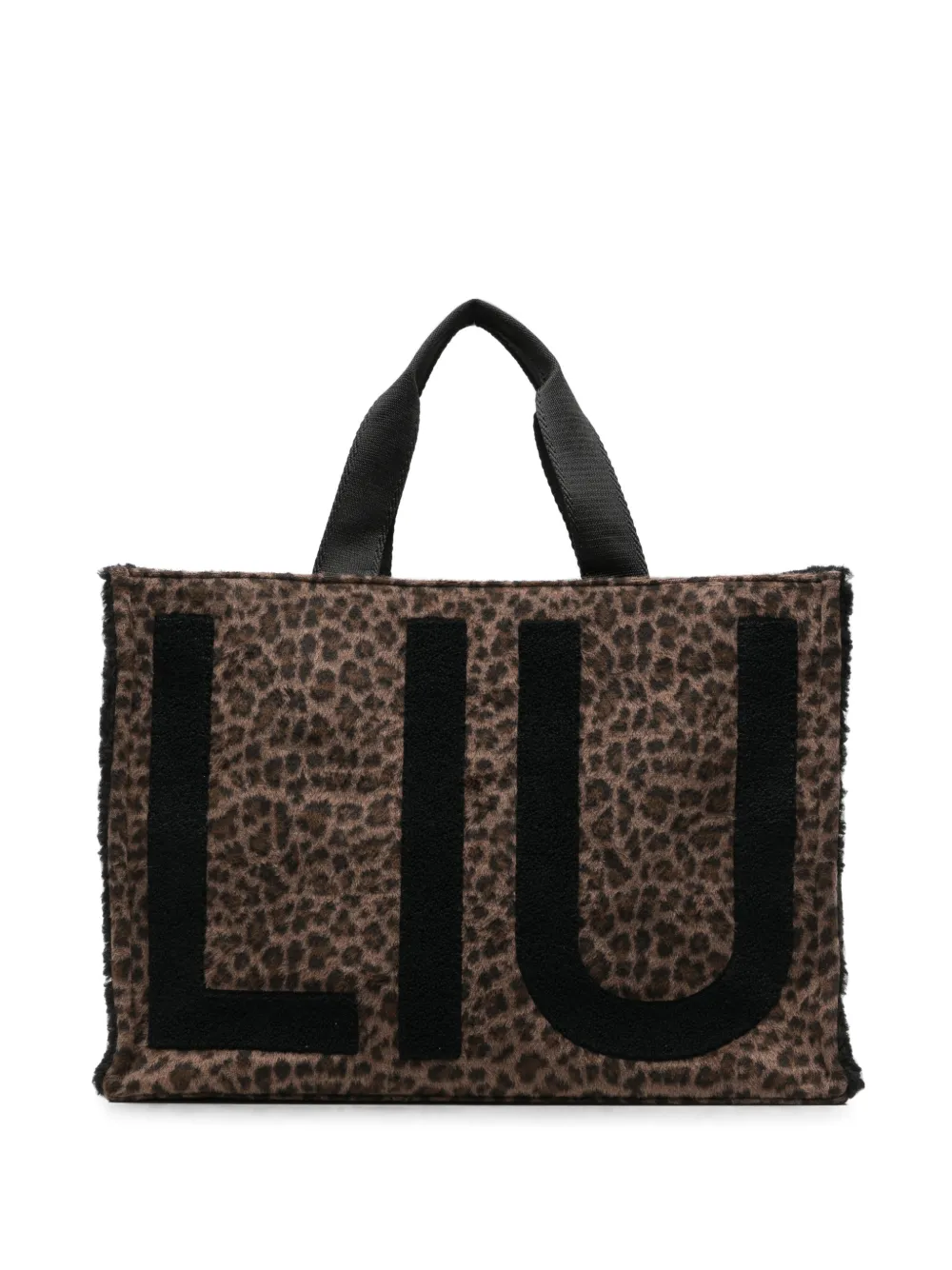 LIU JO leopard-print tote bag - Marrone