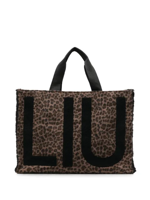 LIU JO large animal print tote bags