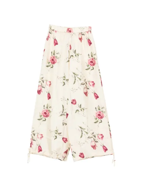 Antonio Marras floral-print palazzo pants