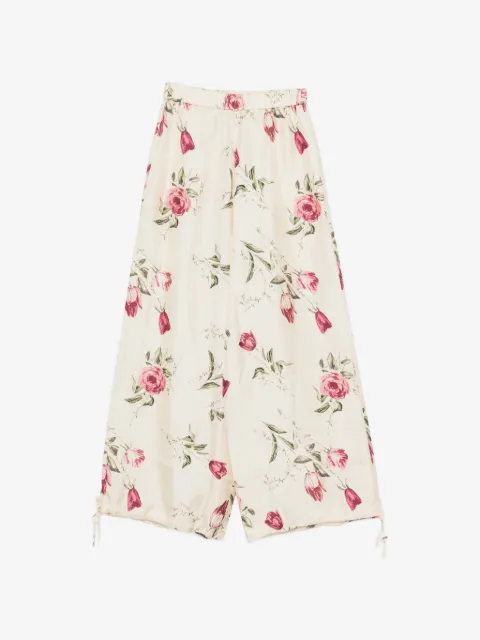 Antonio Marras pantalones palazzo con estampado floral