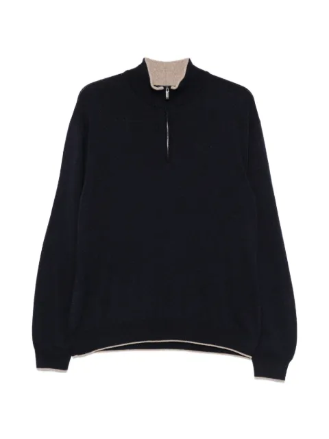Paul & Shark cashmere half-zip sweater