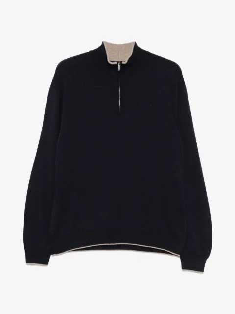 Paul & Shark cashmere half-zip sweater
