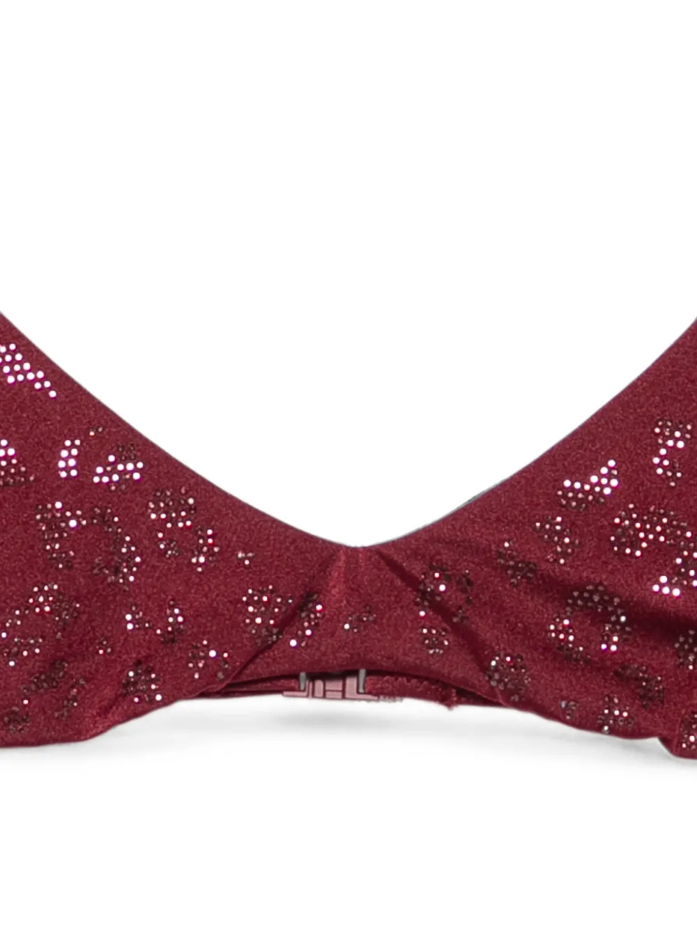 MC2 Saint Barth Virgo bikini verfraaid met pailletten en strik Rood