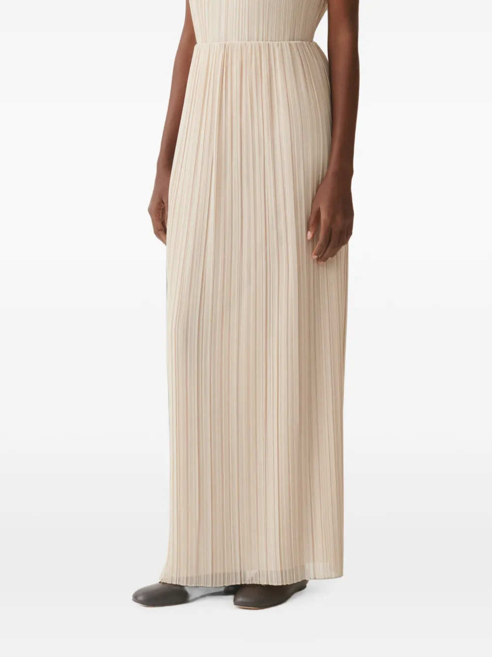 Fabiana Filippi Maxi-rok met geplooide afwerking Beige