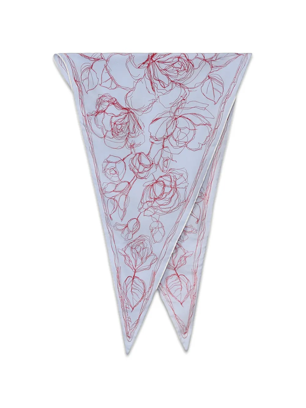 Fabiana Filippi floral-print silk scarf - Blu