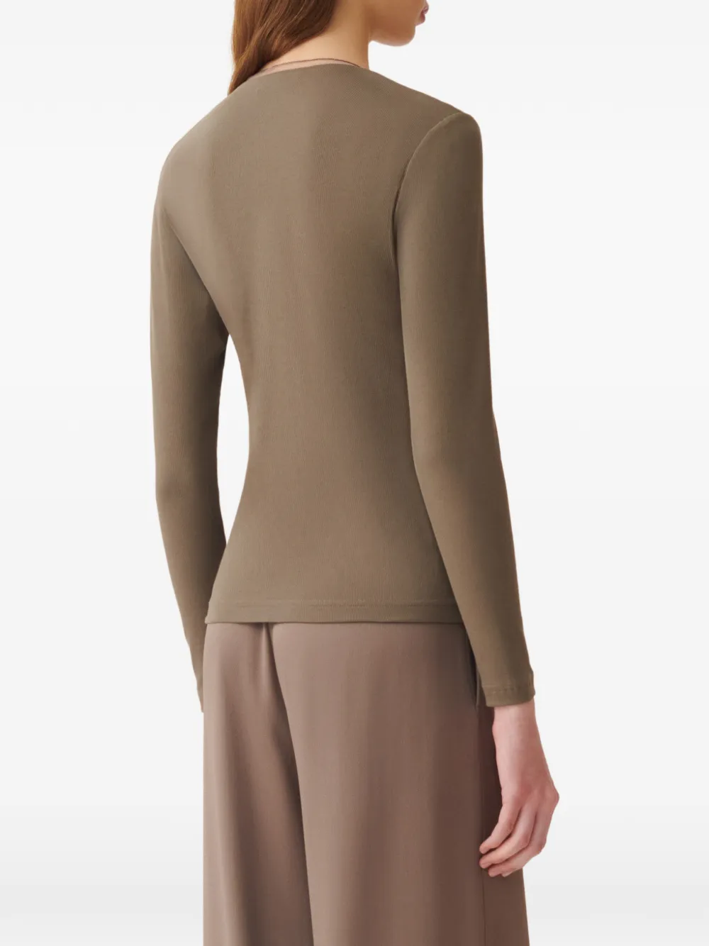 Fabiana Filippi T-shirt met V-hals Groen