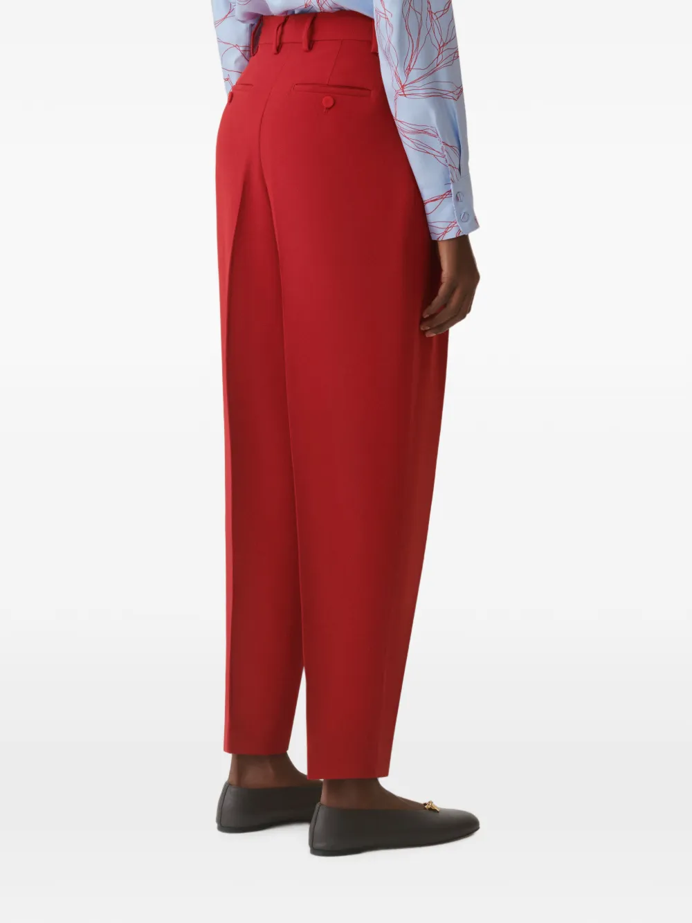 Fabiana Filippi Cropped plooibroek Rood